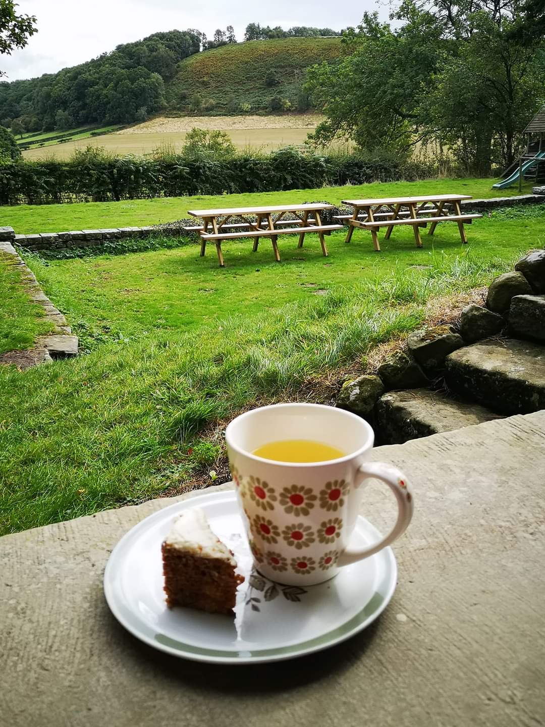 A cuppa during a yoga retreat While at a relaxing SATYA yoga retreat, have a cuppa and unwind.